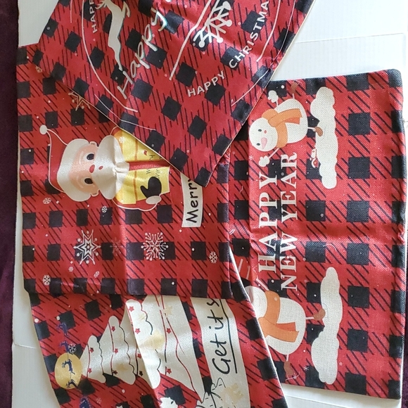 Christmas Throw Pillow Case Cover set of 4 - Picture 9 of 9